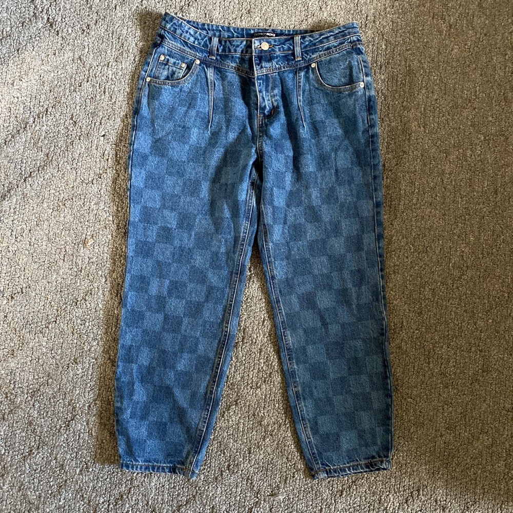 Size M/L Checkered Jeans